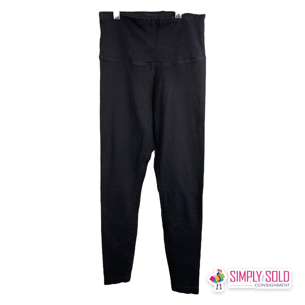 Lysse Womens XS High-Rise Jeans Pants‎ Black Stretch Pull-On Skinny Activewear